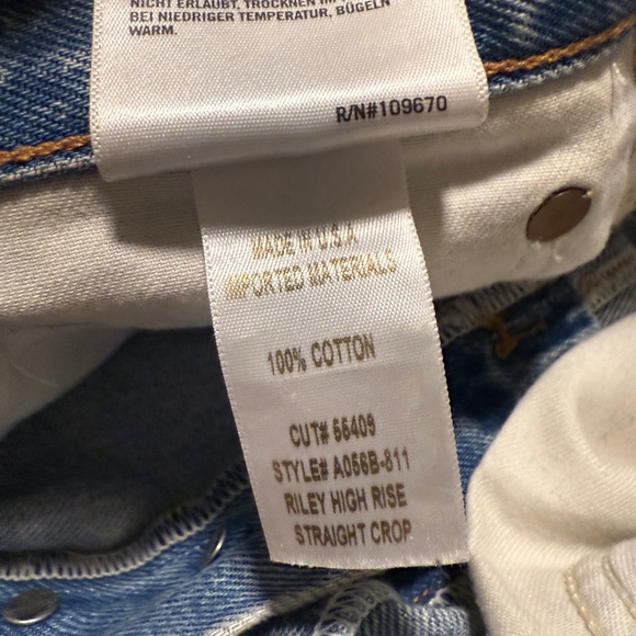 AGOLDE Riley High Rise Straight Crop Jeans - Picture 6 of 6